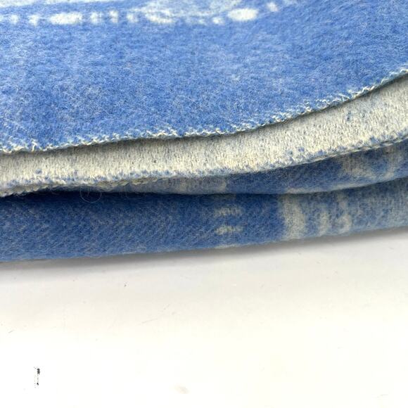 Vintage JC Penny Golden Dawn Rose Floral Brick Tan Reversible Wool Blanket - Picture 6 of 11